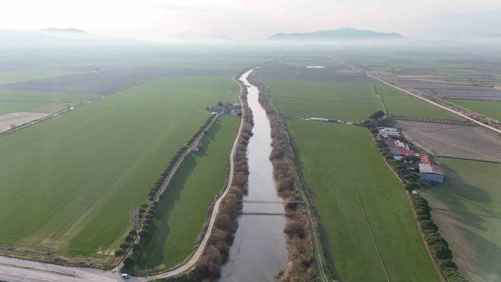Menderes Nehri suya kavuştu
