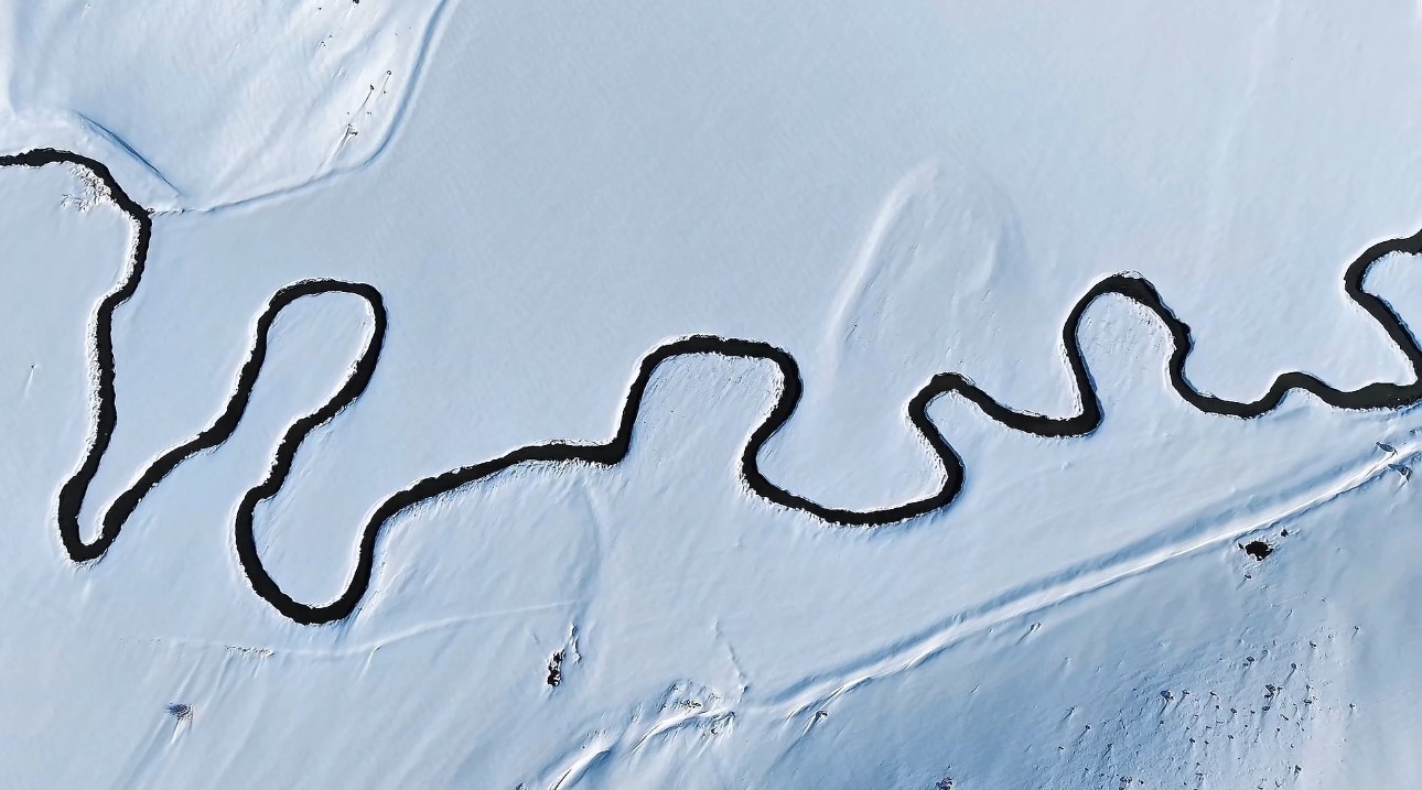 Mendereslerin karlı manzarası mest etti
