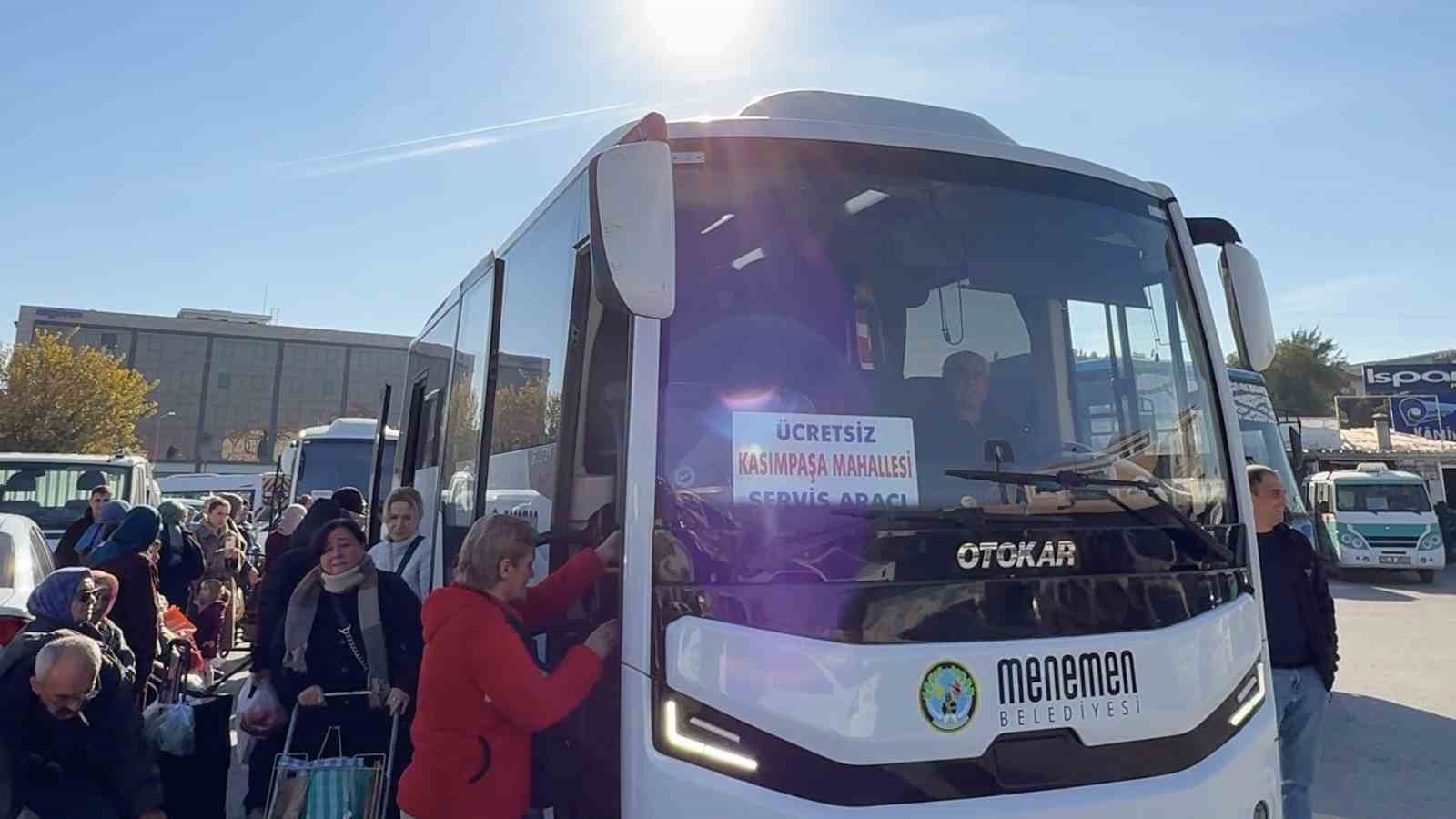 Menemen’de ücretsiz ringler vatandaşı memnun ediyor
