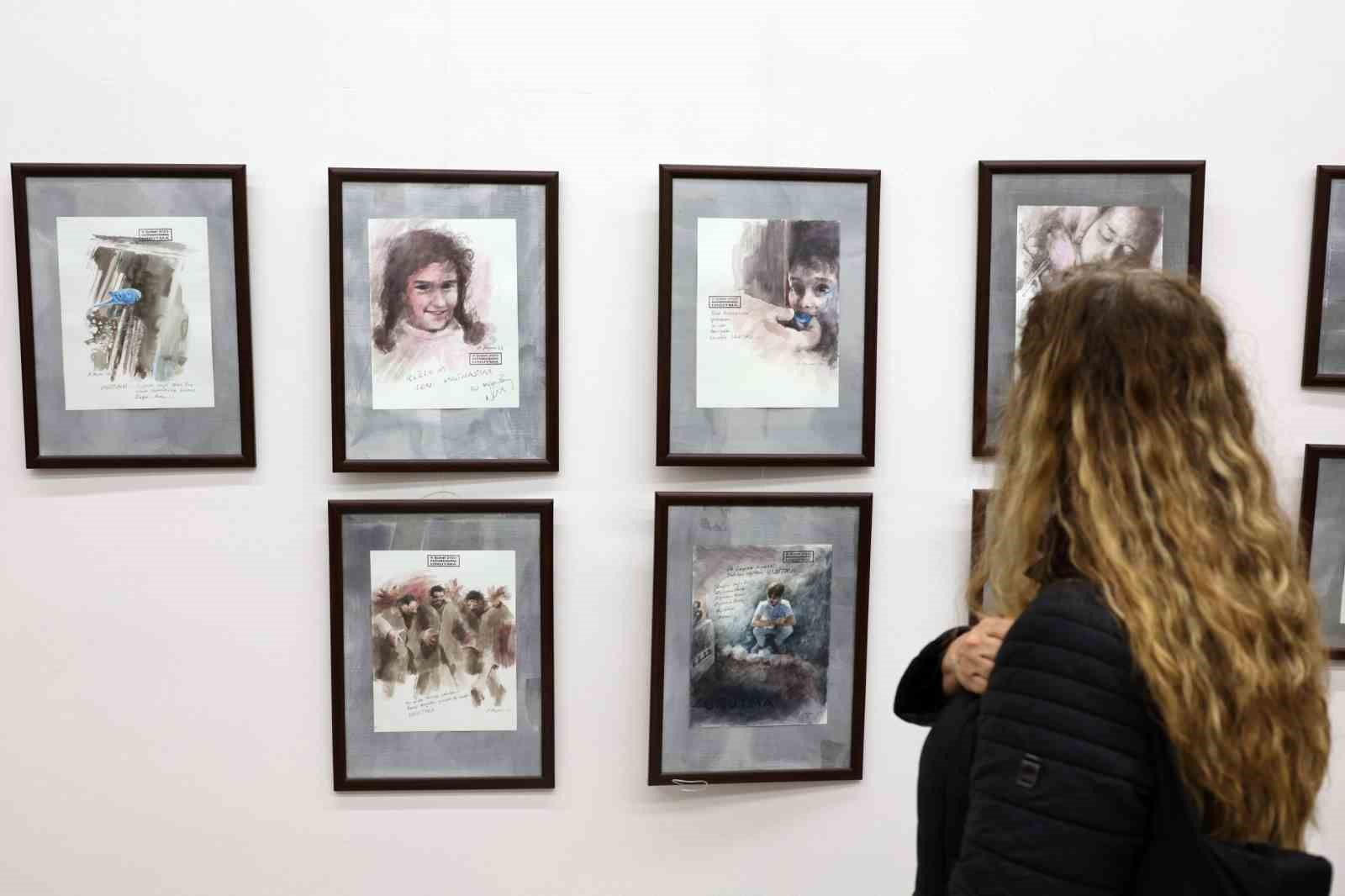 Menteşe’de Kahramanmaraş Depremi’nin üçüncü yılında Unutma Sergisi açıldı
