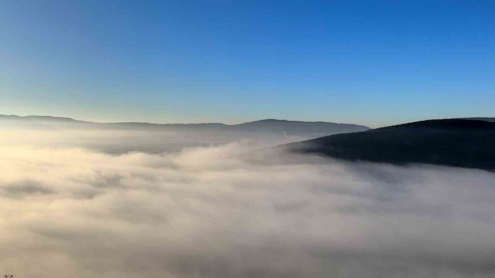 Menteşe’de sis denizi görsel şölen sundu
