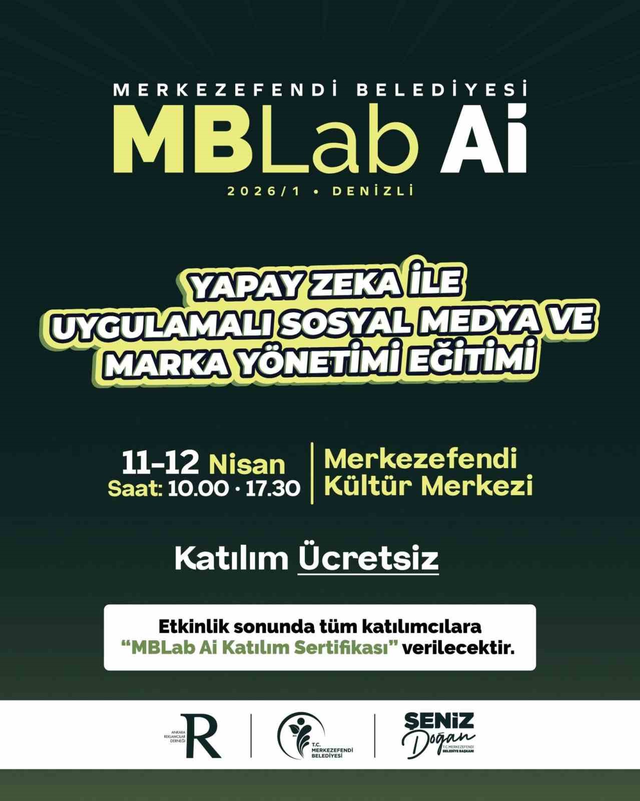 Merkezefendi Belediyesinden ücretsiz yapay zeka odaklı eğitim programı
Merkezefendi Belediyesinden ücretsiz yapay zeka odaklı eğitim programı