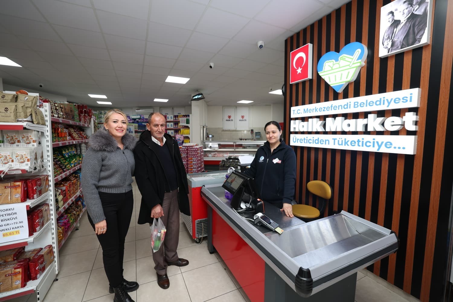 Merkezefendi Halk Şarküteri vatandaşlara uygun fiyatlı süt ürünleri sunuyor
