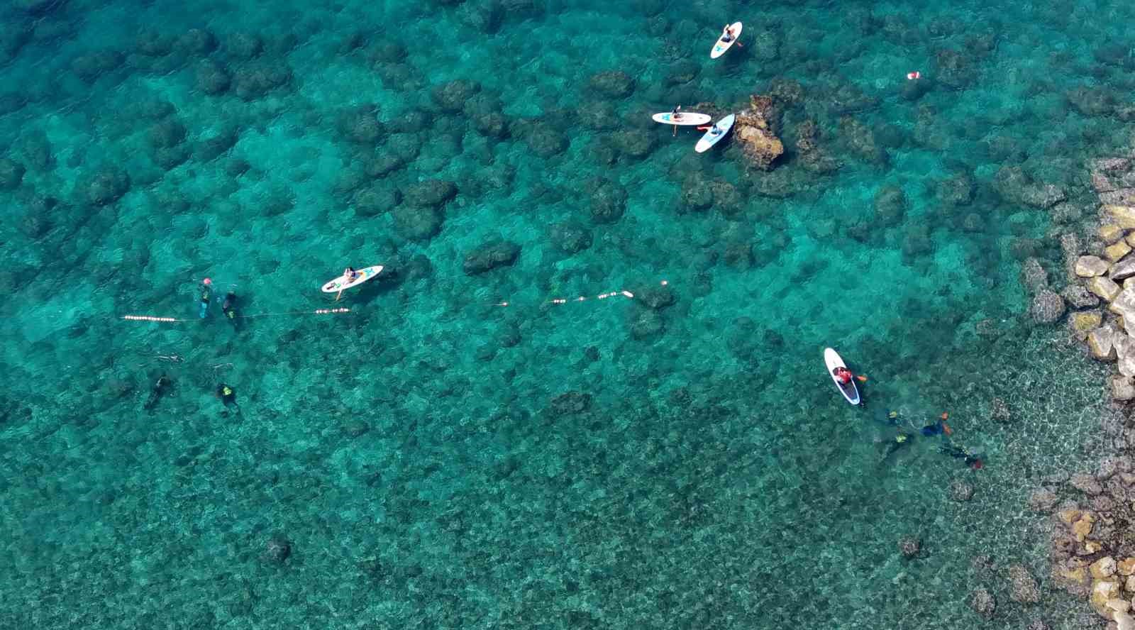 Mermerli Plajı’nda deniz dibi temizliği
