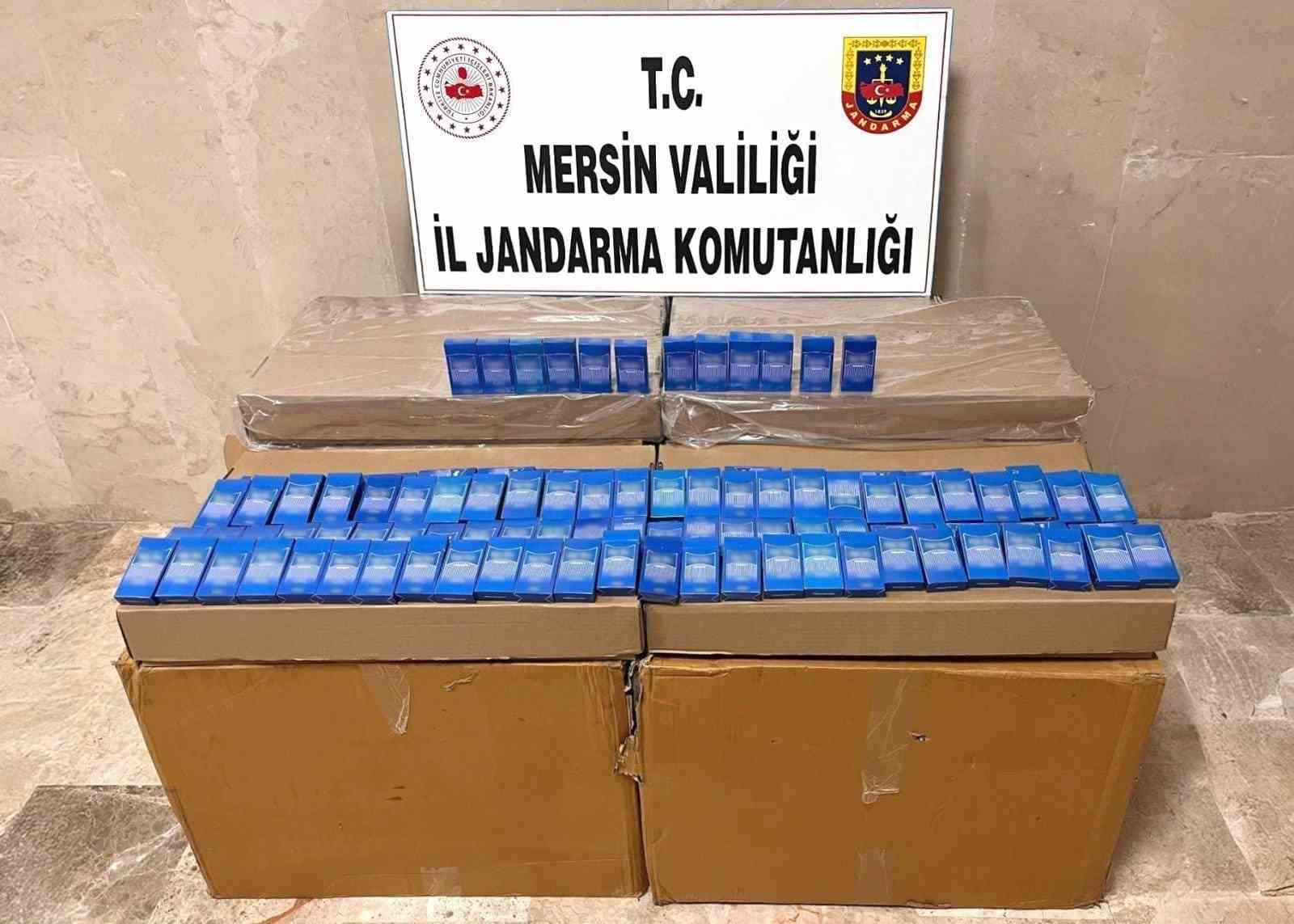 Mersin’de 10 bin 500 paket kaçak sigara ele geçirildi
