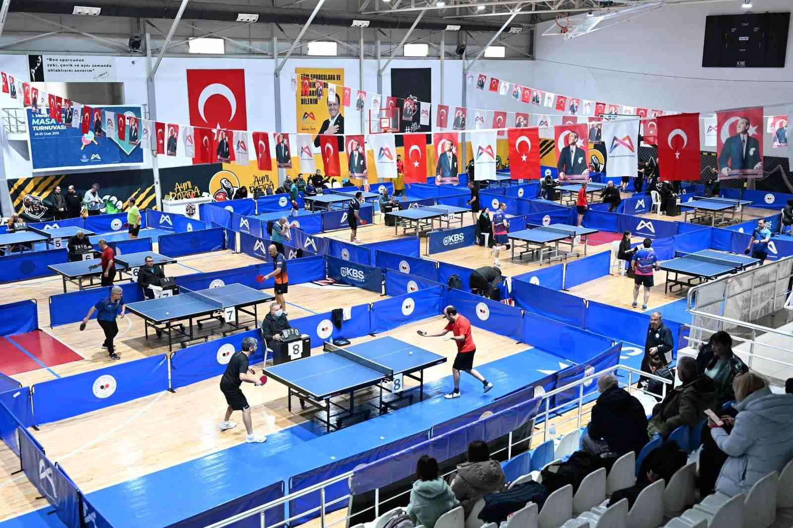 Mersin’de 5. Ulusal Masa Tenisi Veteran Turnuvası tamamlandı
