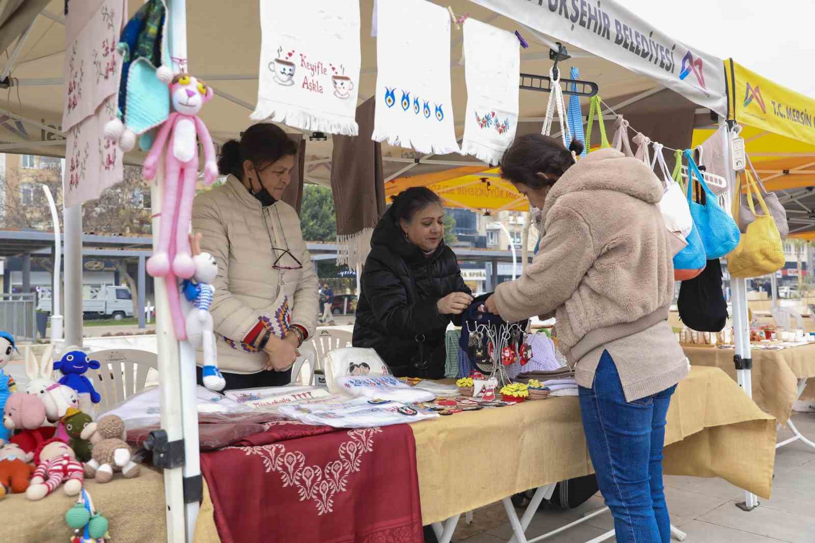 Mersin’de kadın emeği Kent Meydanında değer buluyor

