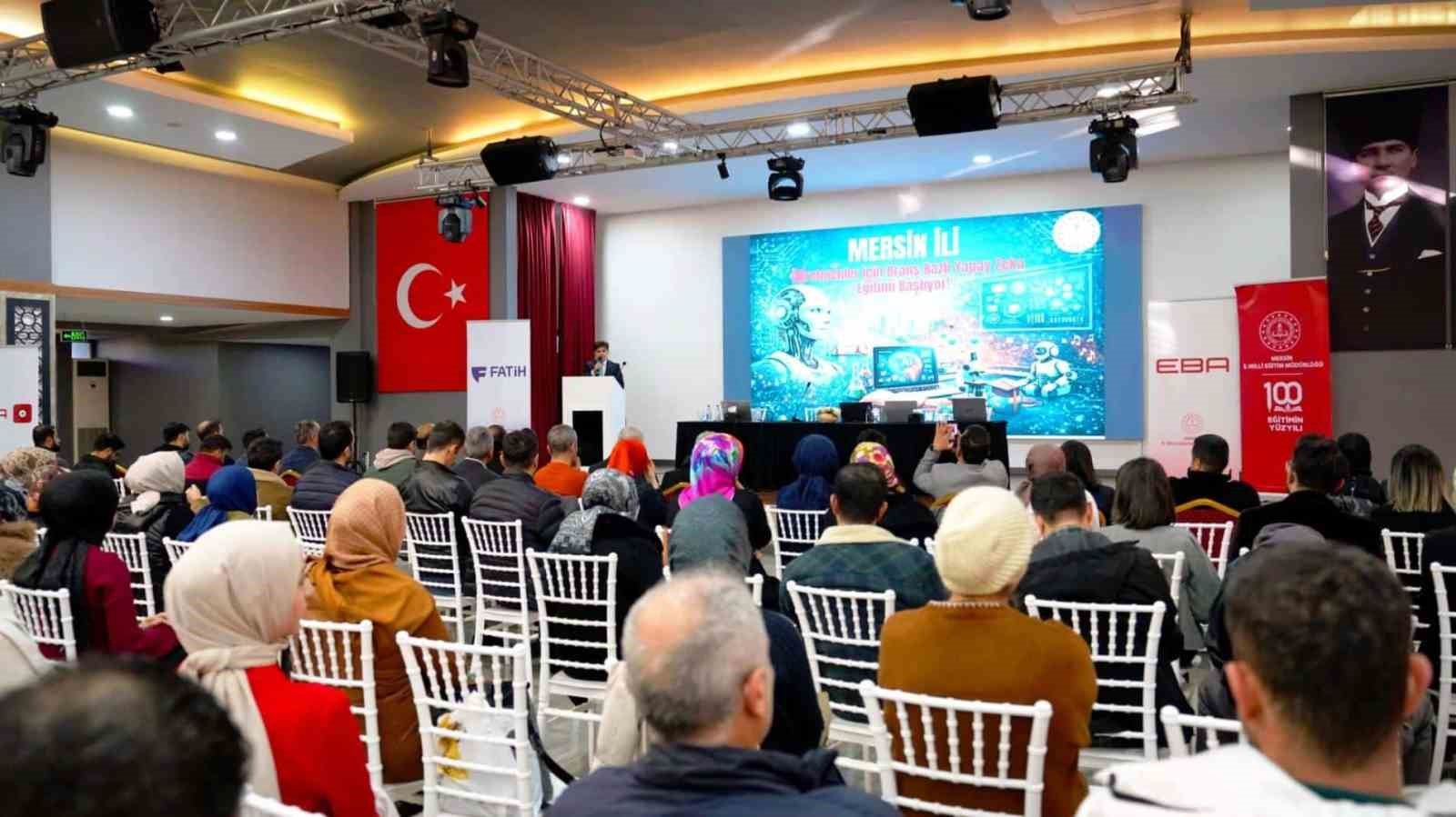 Mersin’de öğretmenlere branş bazlı yapay zeka eğitimi başladı
Mersin’de öğretmenlere branş bazlı yapay zeka eğitimi başladı