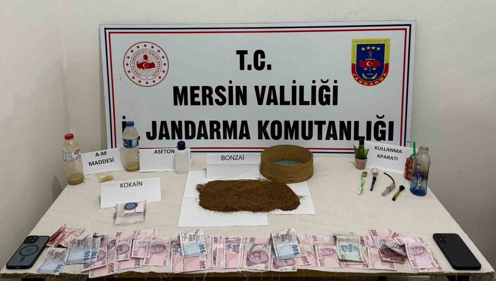 Mersin’de uyuşturucu operasyonu: 4 şüpheli yalandı
