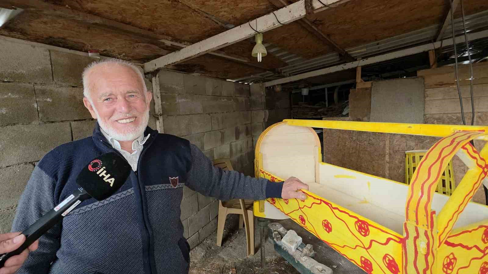 Mesleğine ömrünü adayan tahta beşik ustası, sanatını yaşatacak çırak bulamadı
