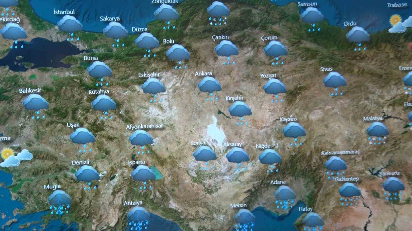 Meteoroloji Genel Müdürlüğü duyurdu: "Bayram boyunca ülke genelinde yağışlı hava hakim olacak"
