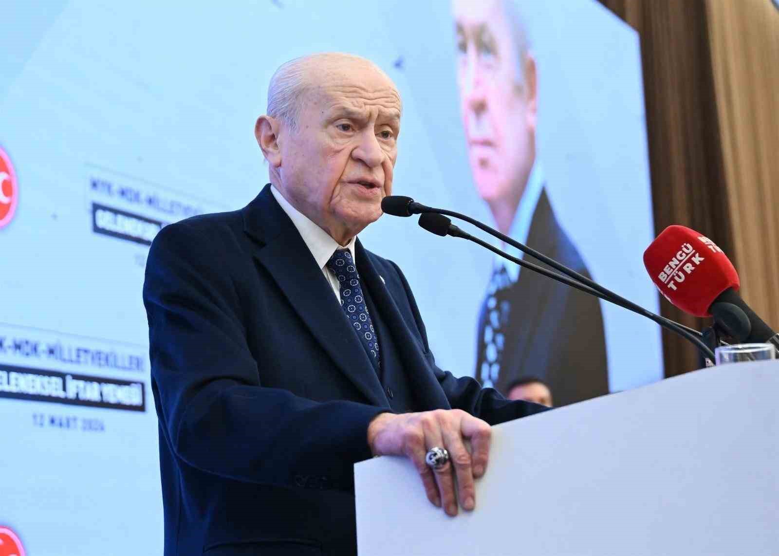 MHP Genel Başkanı Bahçeli: "Türk milleti muazzam bir uyanışın ivmesiyle yeni yüzyılı kardeşliğin yüzyılı yapacak"
