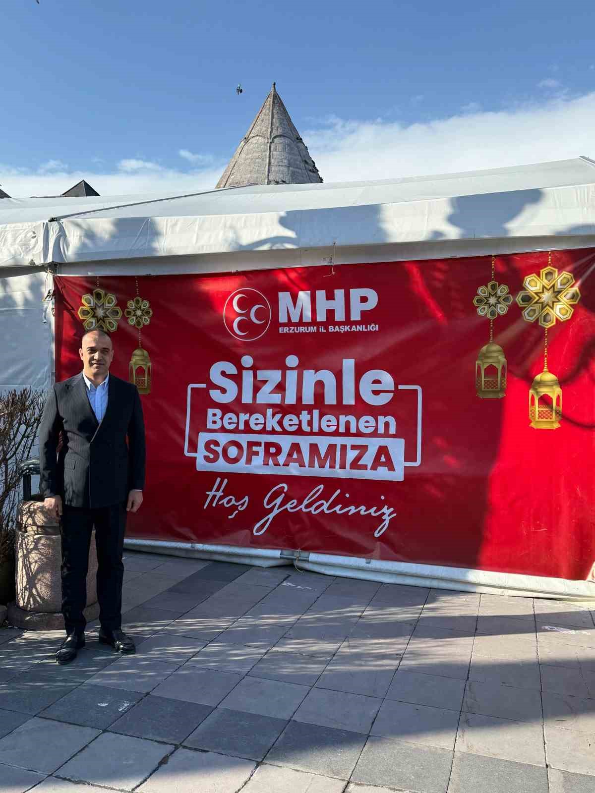 MHP’den ‘Bir sofra bin bereket’ temalı iftar otağı
