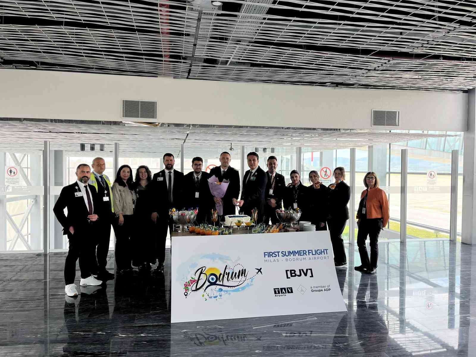 Milas-Bodrum Havalimanı sezonun ilk dış hat uçuşunu karşıladı
