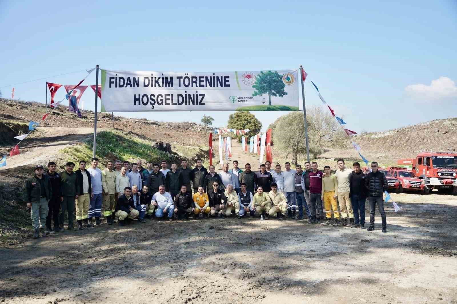 Milas’ta yanan sahalar fidanlarla canlanıyor
