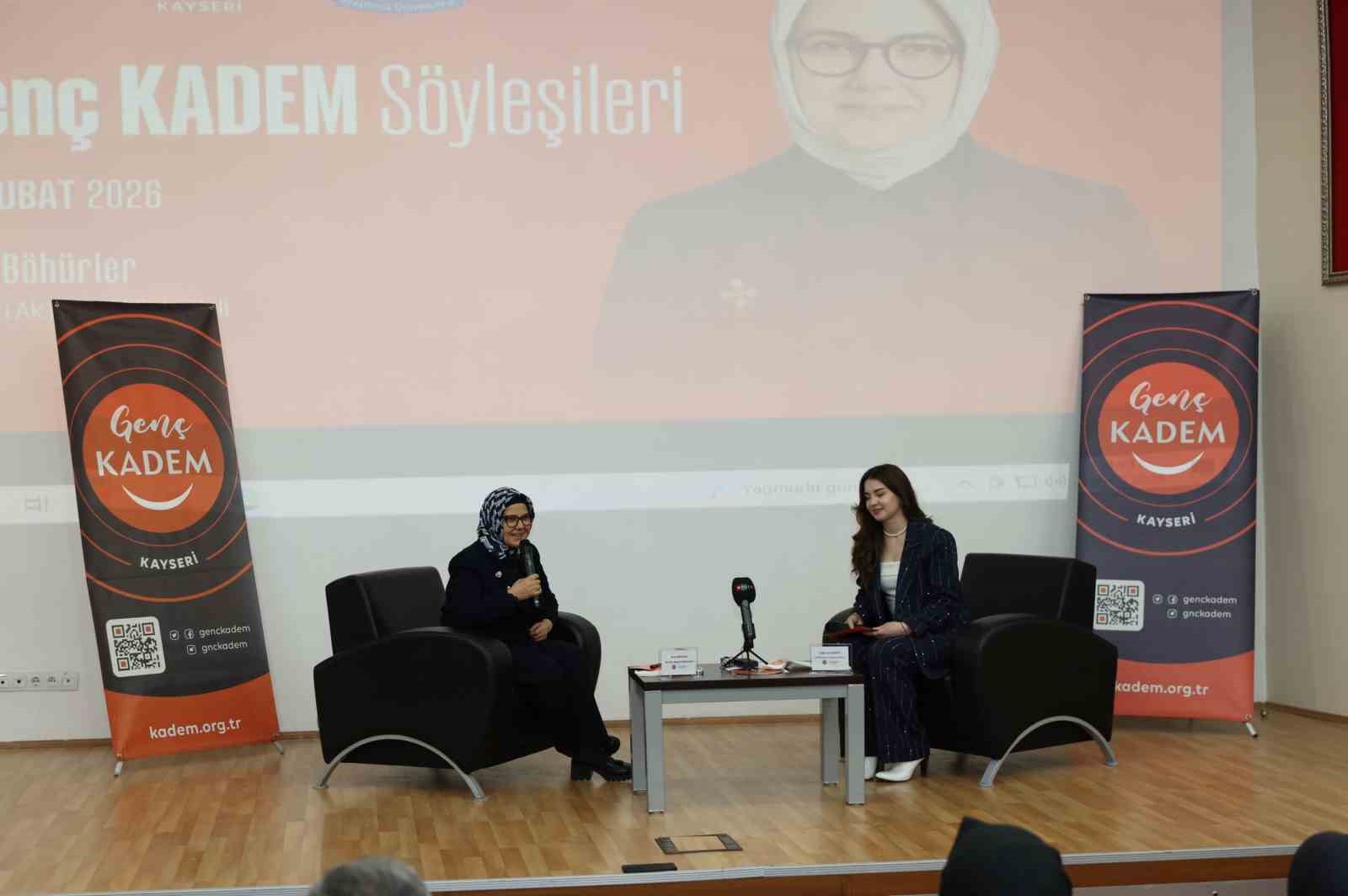 Milletvekili Böhürler, ERÜ’de gençlerle buluştu
