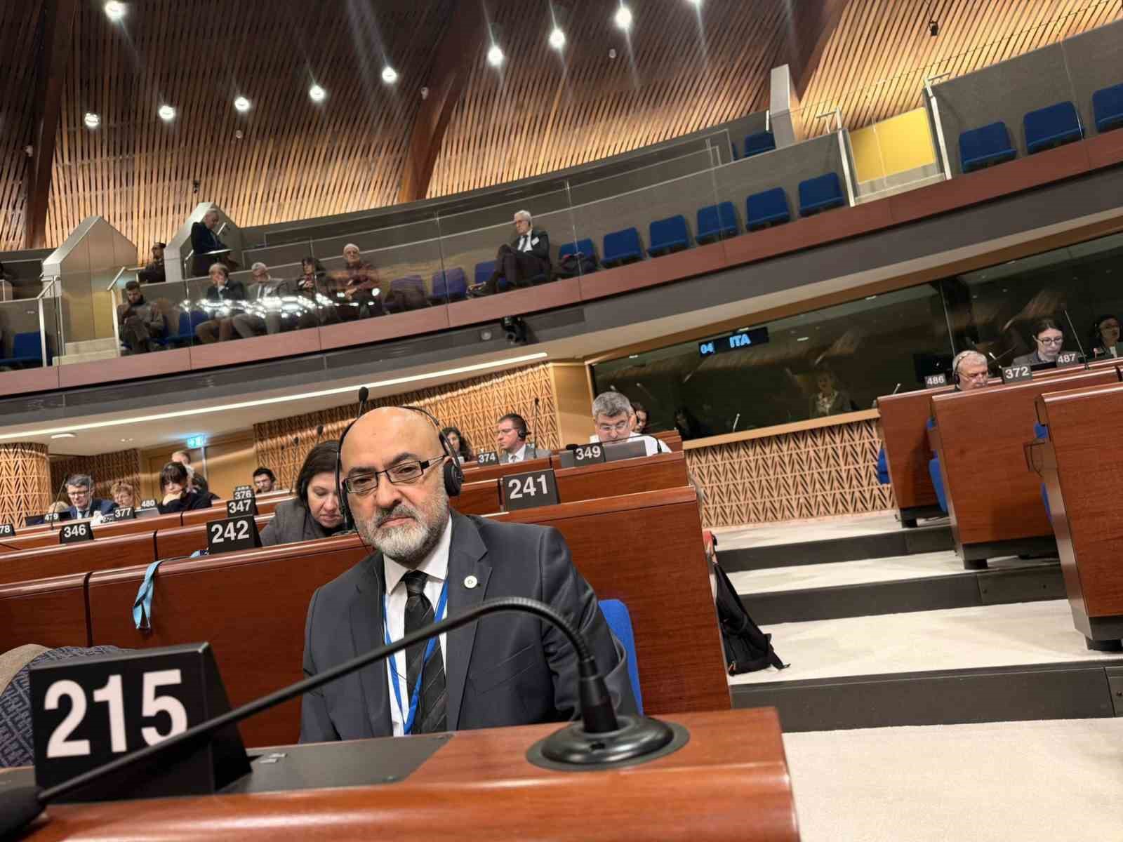 Milletvekili Cıngı’dan Avrupa Konseyi’nde Gazze için destek çağrısı
