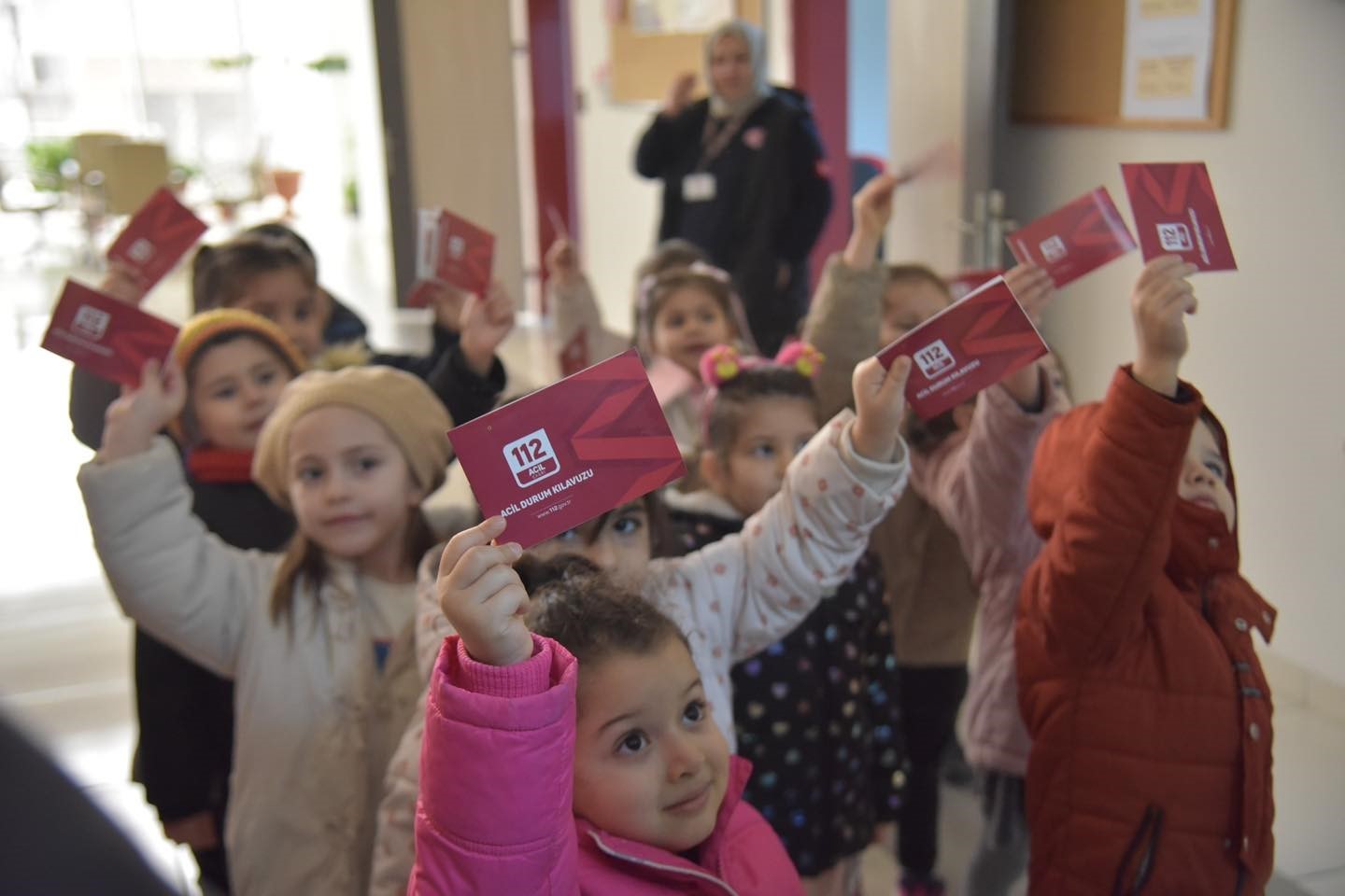 Miniklerden 112 Acil Çağrı Merkezi’ne ilgi
