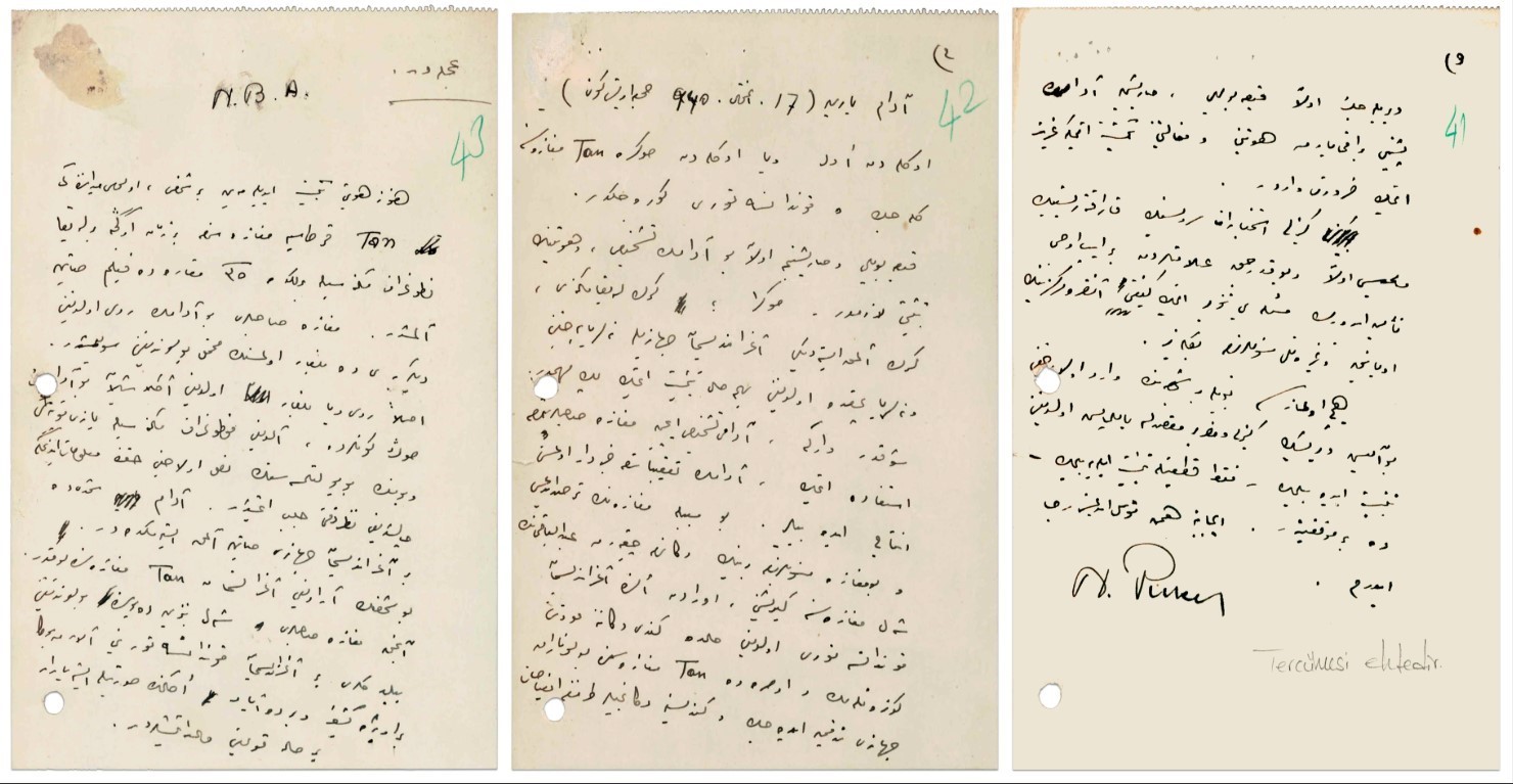 MİT’ten 1940 tarihli "acele" ibareli şüpheli takibi belgesi paylaşıldı
MİT’ten 1940 tarihli "acele" ibareli şüpheli takibi belgesi paylaşıldı