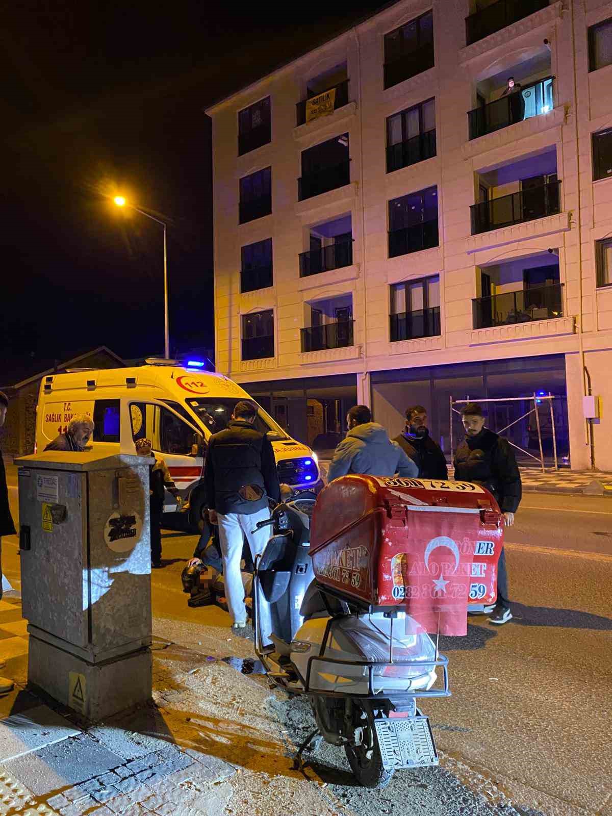 Motosiklet ile otomobil çarpıştı: 1 yaralı
