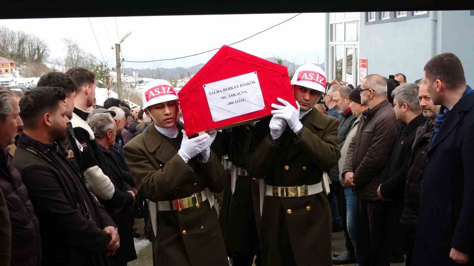 Motosiklet kazasında hayatını kaybeden astsubay, Ordu’da toprağa verildi
