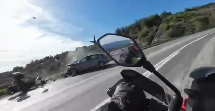 Motosiklette ölüm böyle geldi...
