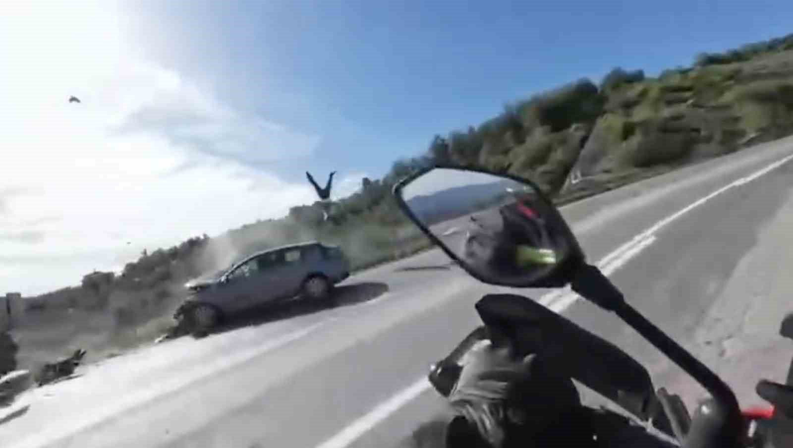 Motosiklette ölüm böyle geldi...

