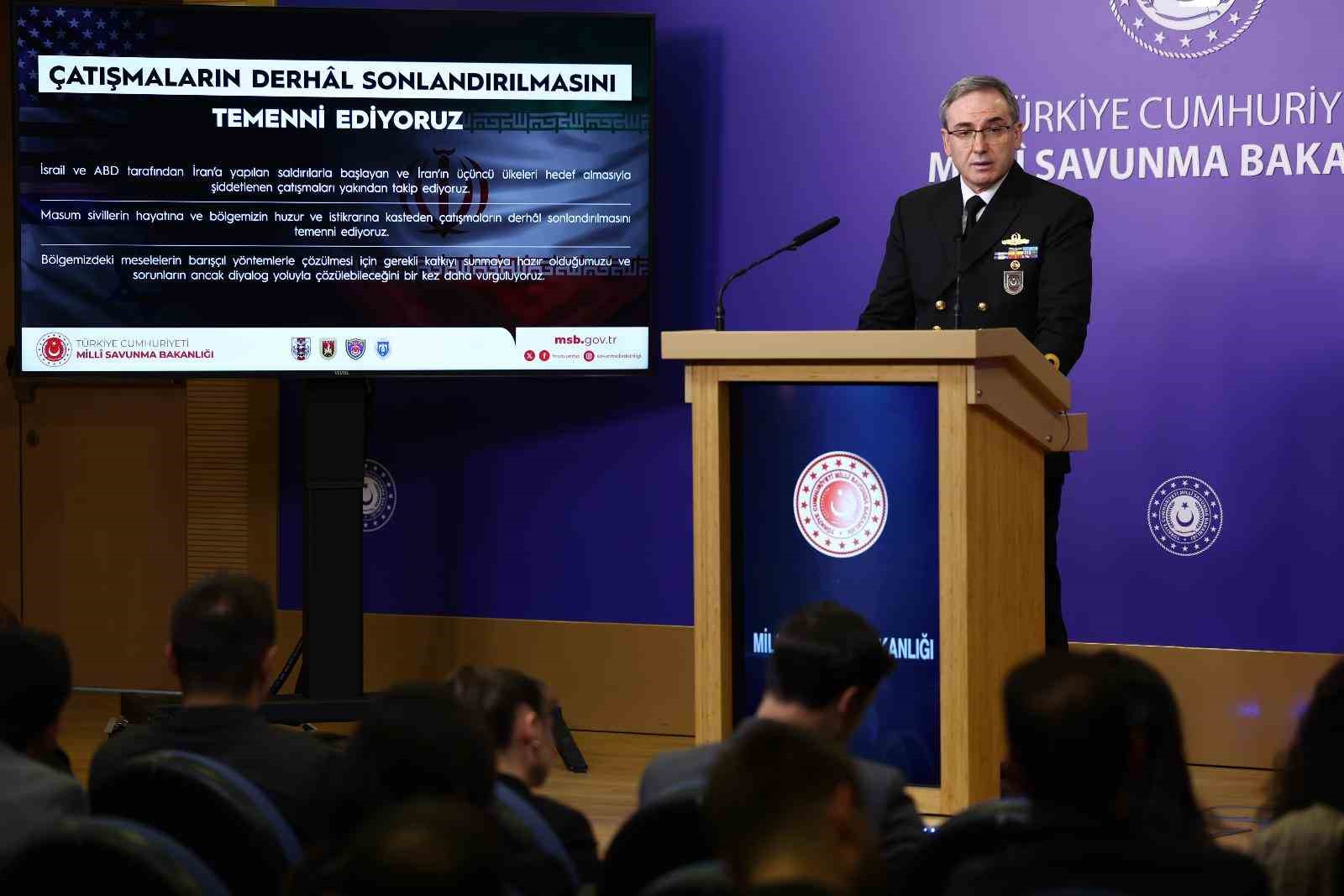 MSB: "(ABD-İsrail-İran) "Tarafları saldırılara bir an önce son vermeye ve sorunları diyalog yoluyla çözmeye davet ediyoruz"
