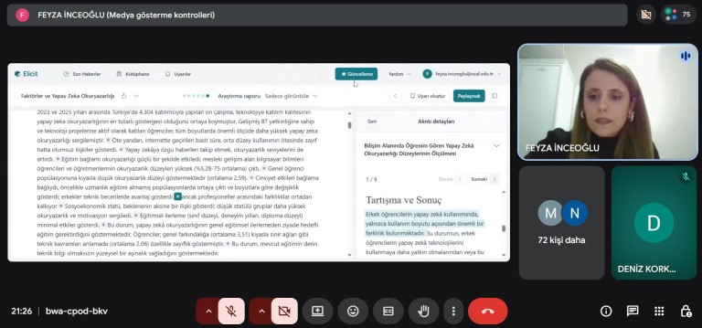 MTÜ’de yapay zeka etkinliği
