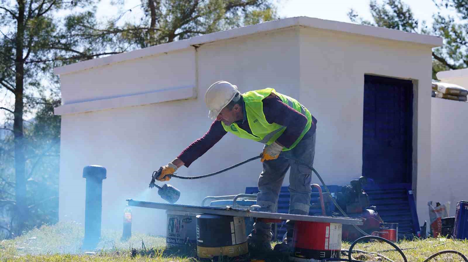 Muğla genelindeki içme suyu depolarında tadilat çalışması
