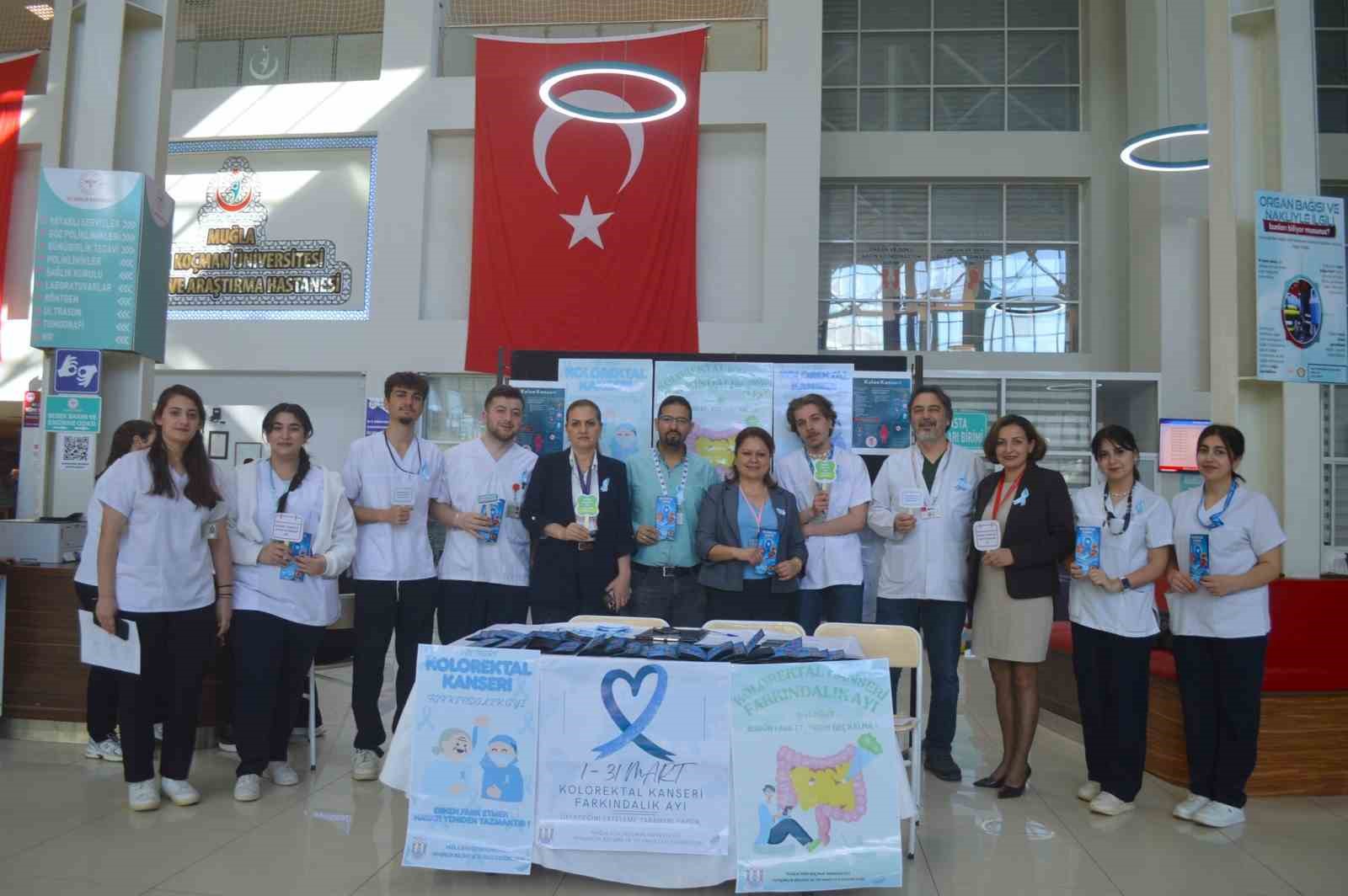 Muğla’da kolorektal kanser için bilgilendirme yapıldı
