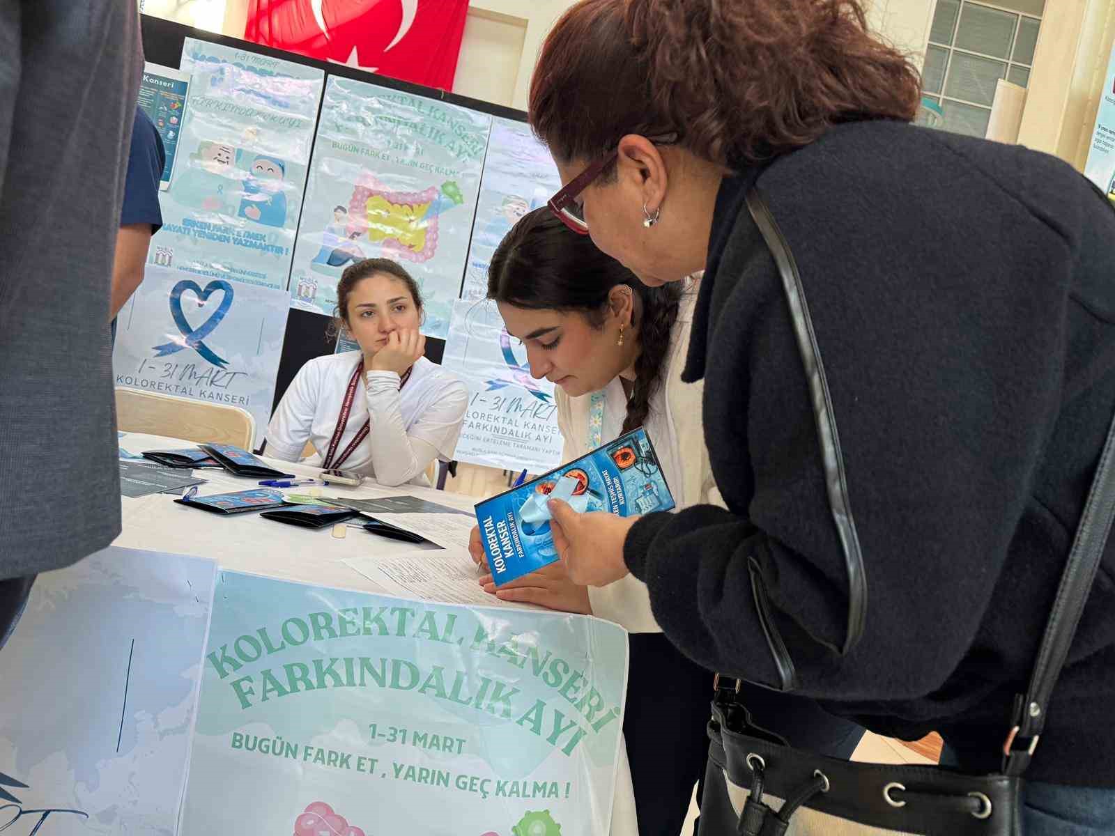 Muğla’da kolorektal kanser için bilgilendirme yapıldı
