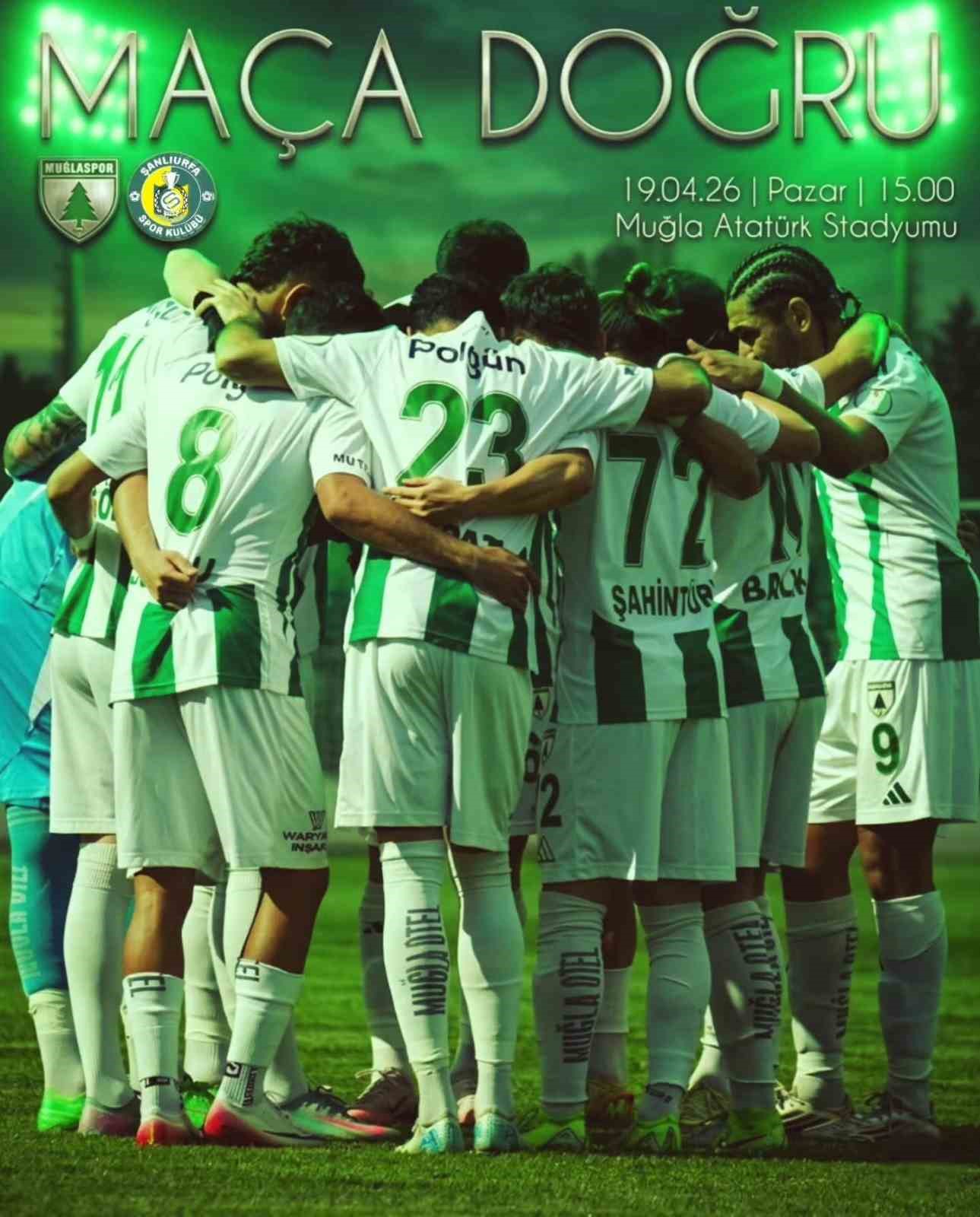 Muğlaspor, Şanlıurfaspor’u konuk ediyor
