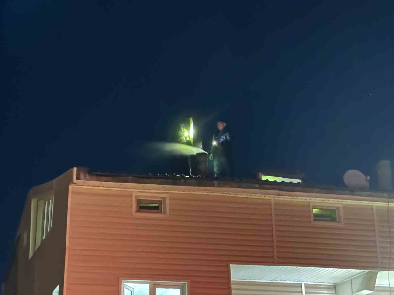 Muratlı’da baca yangını
