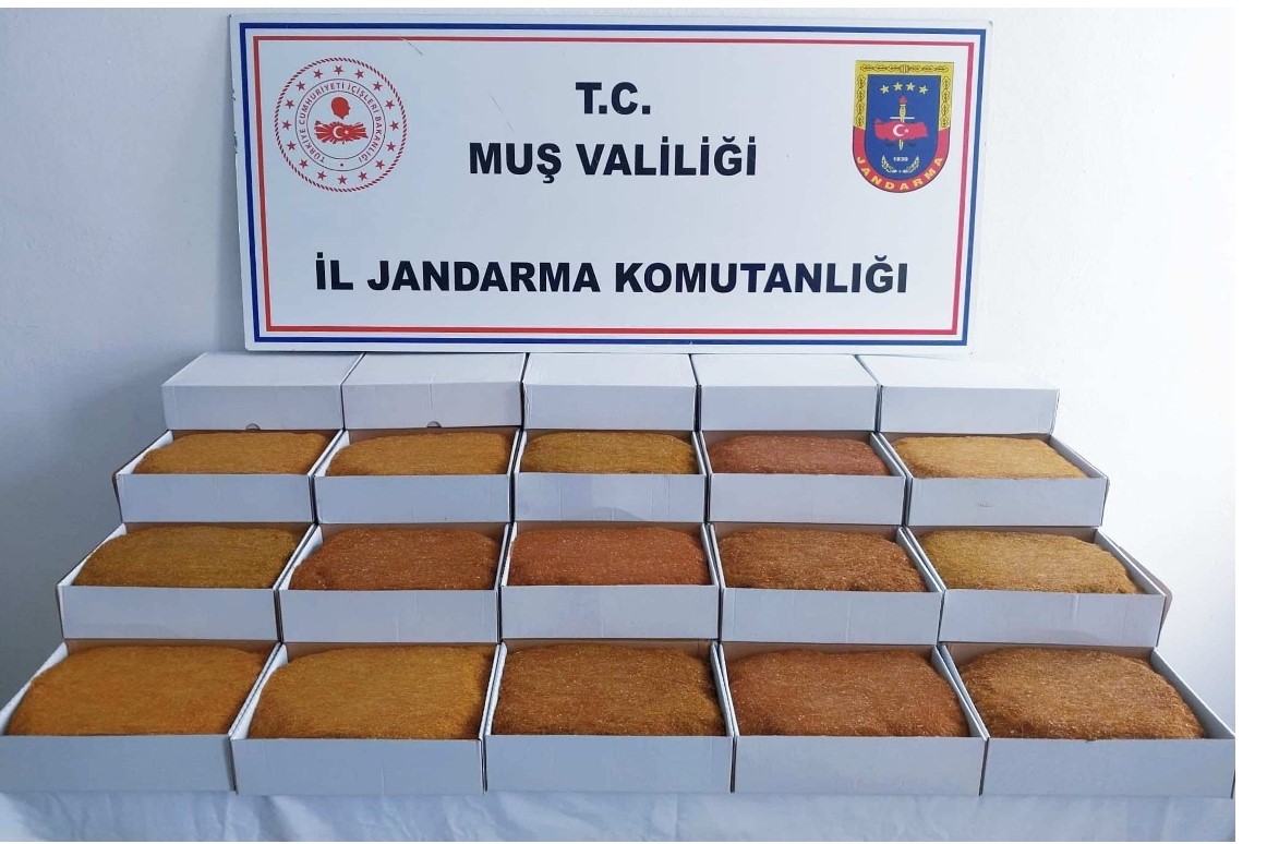 Muş’ta 45 kilo kaçak tütün ele geçirildi
