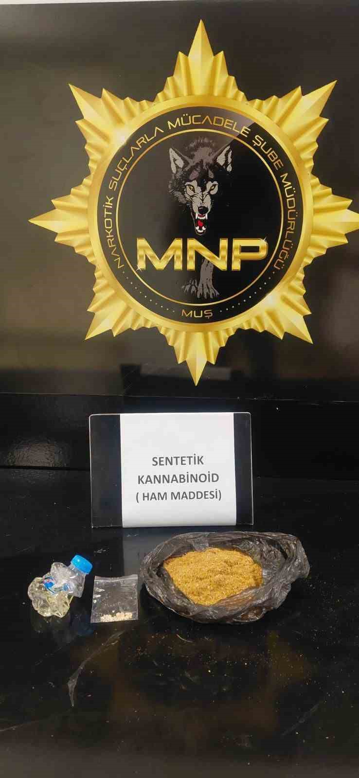 Muş’ta uyuşturucu operasyonu: 2 şüpheli hakkında adli işlem
