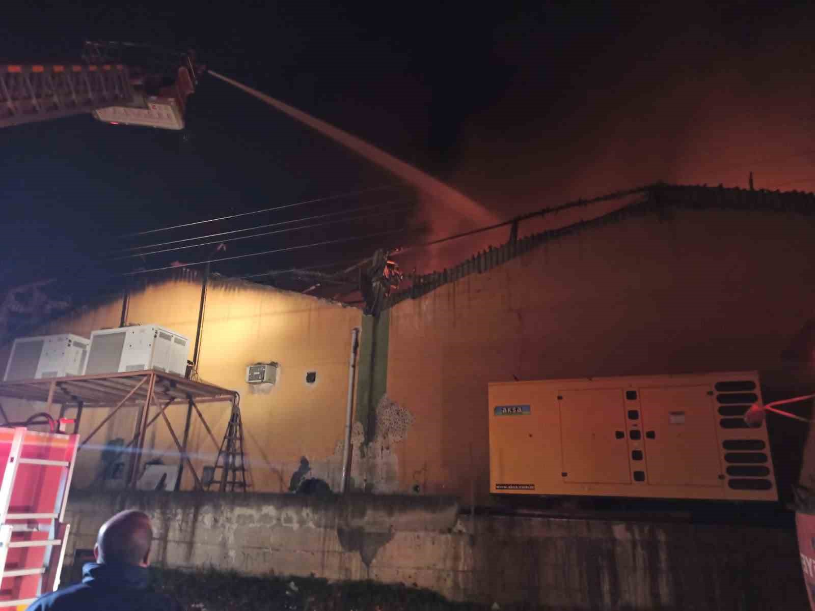 Narenciye paketleme fabrikası alevlere teslim oldu: 60 işçi tahliye edildi, 1 işçi öldü
