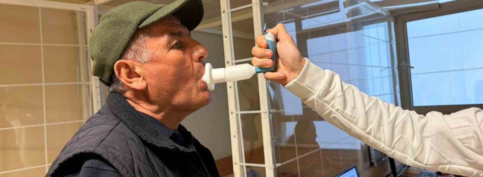 Nazilli’de vatandaşlara solunum testi yapıldı
