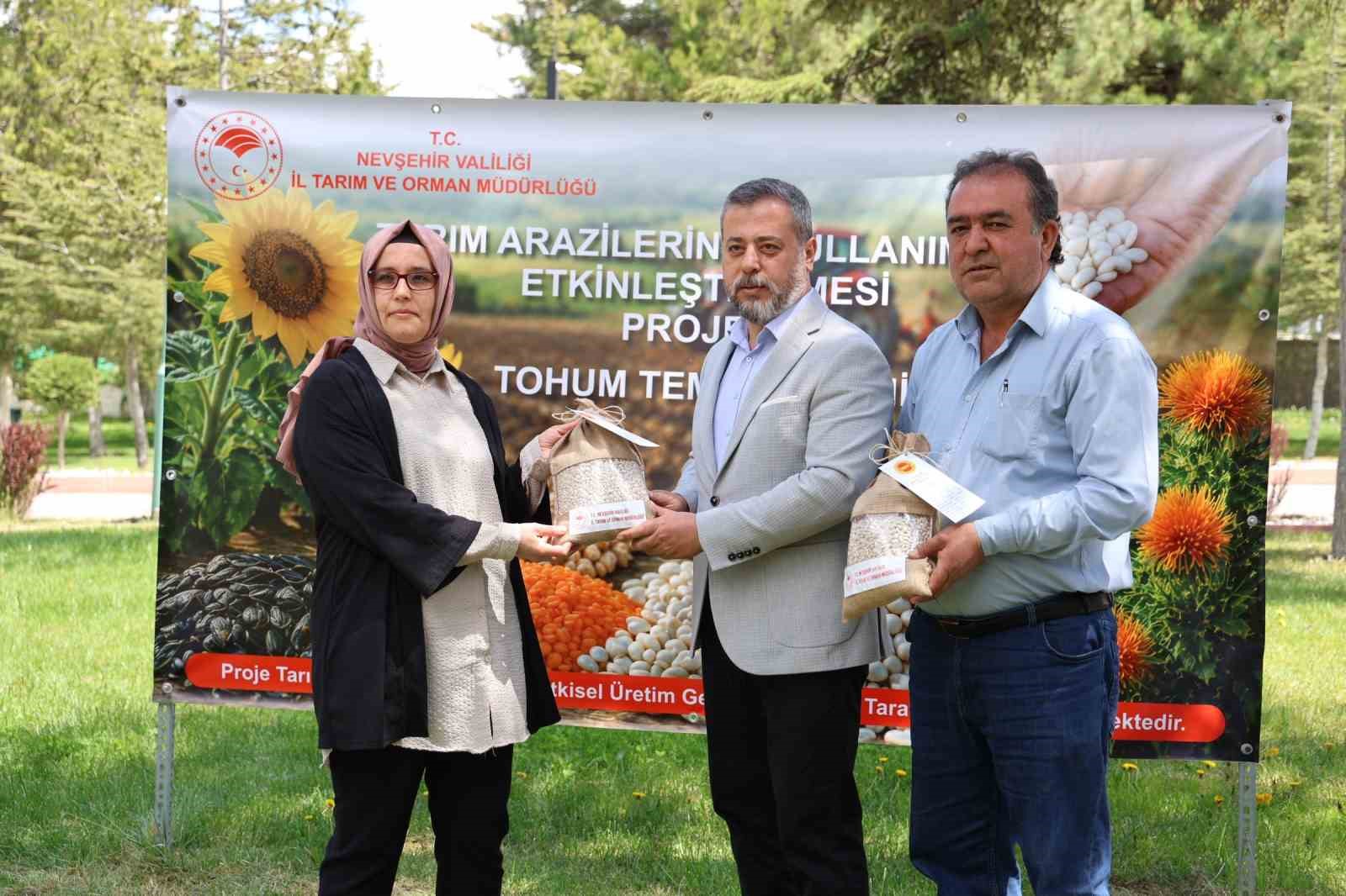 Nevşehir’de çiftçilere 22 ton tohumluk kuru fasulye dağıtıldı
