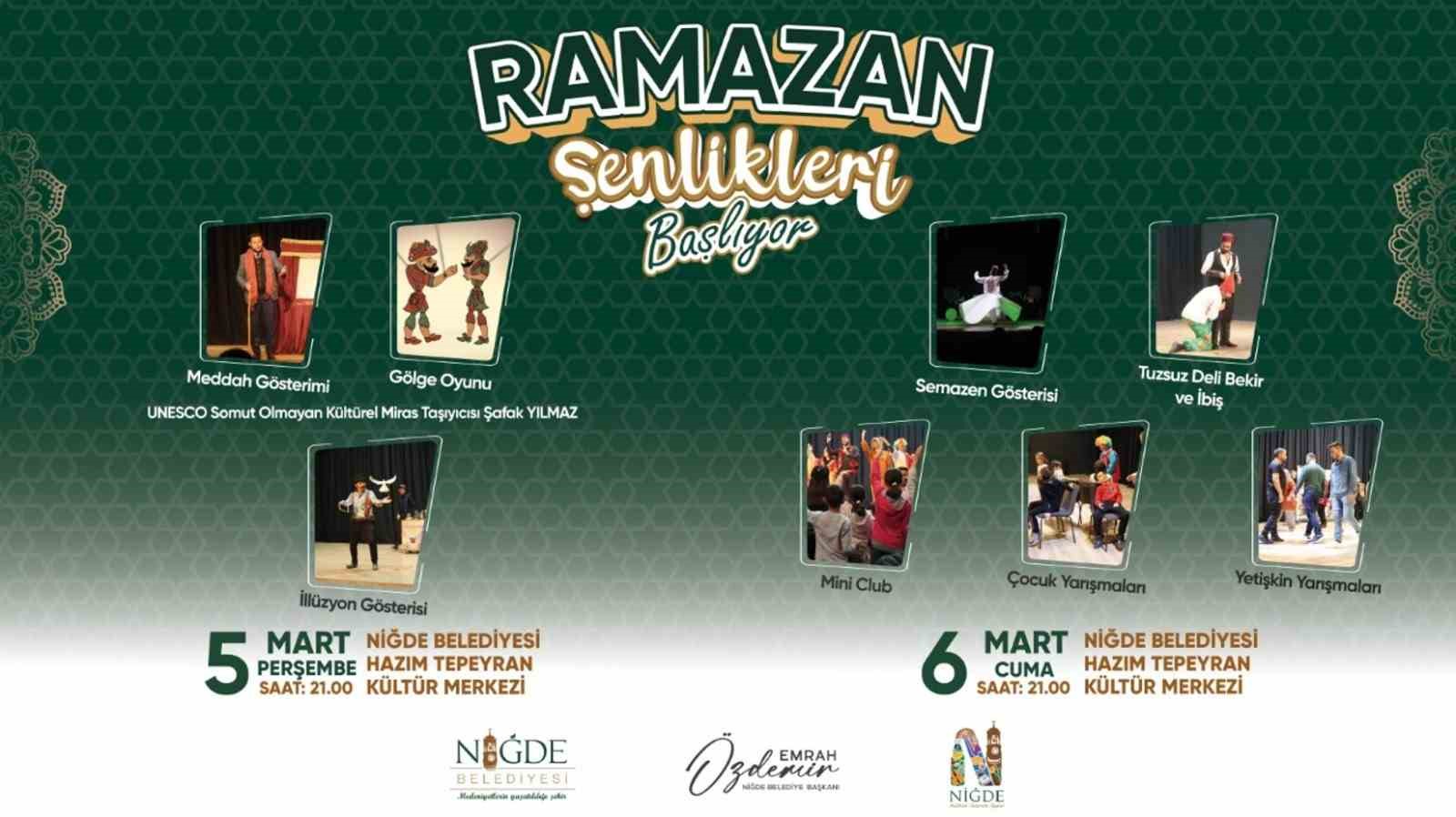 Niğde’de Ramazan coşkusu başladı
