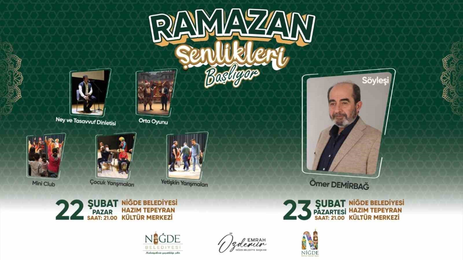 Niğde’de Ramazan coşkusu başladı
