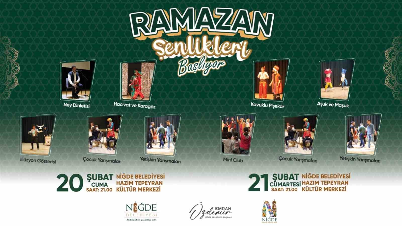 Niğde’de Ramazan coşkusu başladı
