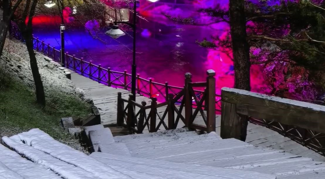 Nisan karı mest eden manzaralar oluşturdu
