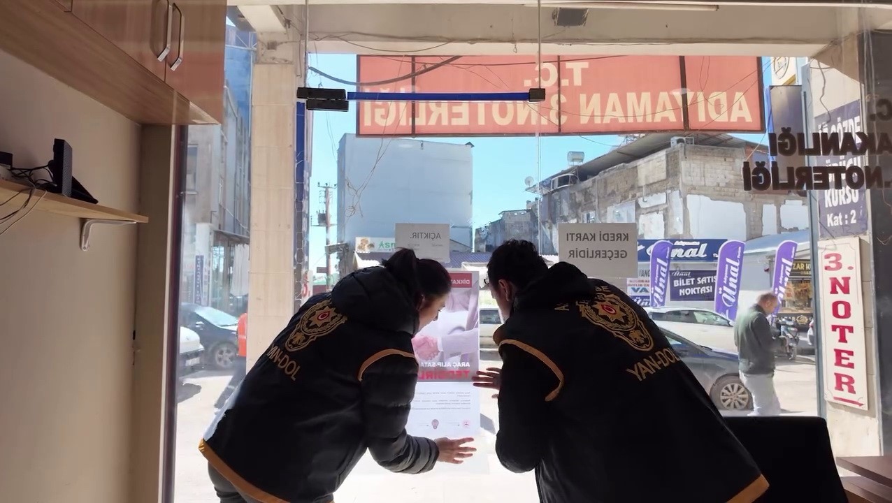 Noterliklerde araç alım-satım dolandırıcılığına karşı bilgilendirme yapıldı
