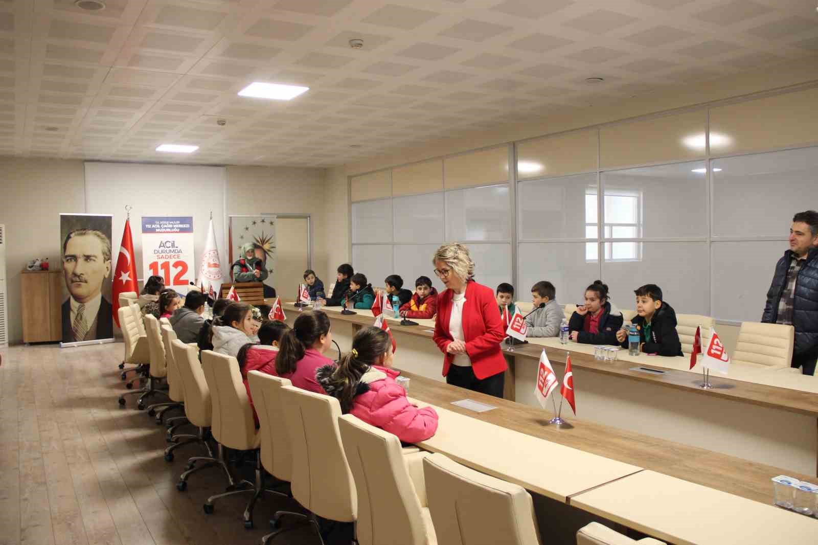 Öğrenciler 112’yi öğrendi
