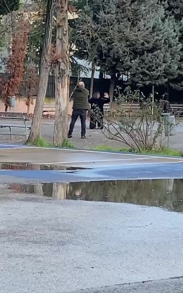 Okul bahçesindeki rehine krizinde baba serbest bırakıldı, şantajcı tutuklandı
