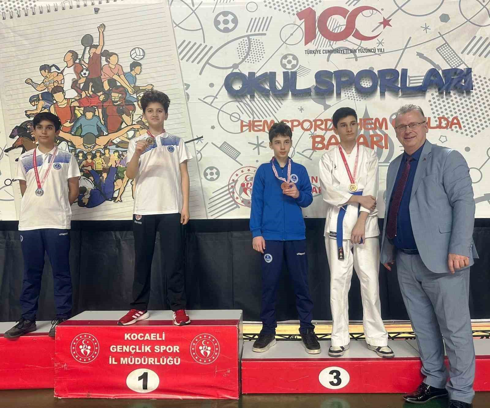 Okul sporları karate il seçmelerinde Körfez Gençlerbirliği’nden 6 madalya
