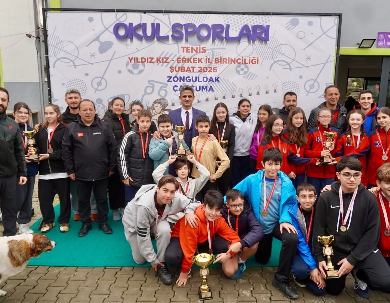 Okul sporları tenis müsabakaları Çaycuma’da tamamlandı
