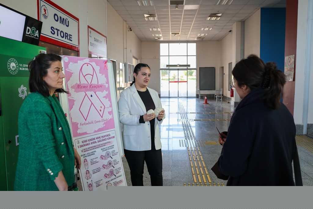OMÜ’de kadın kanserlerine yönelik farkındalık etkinliği
