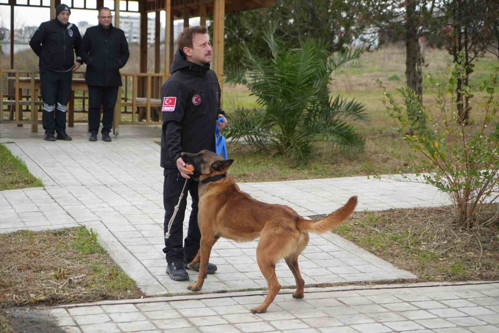 OMÜ’de yetiştirilen görev köpeği ’Pars’, Samsun Emniyeti’ne teslim edildi
